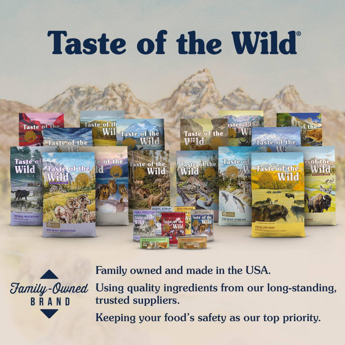 TASTE OF THE WILD, High Prairie hvolpa- og fullorðinsfóður - Vísundakjöt