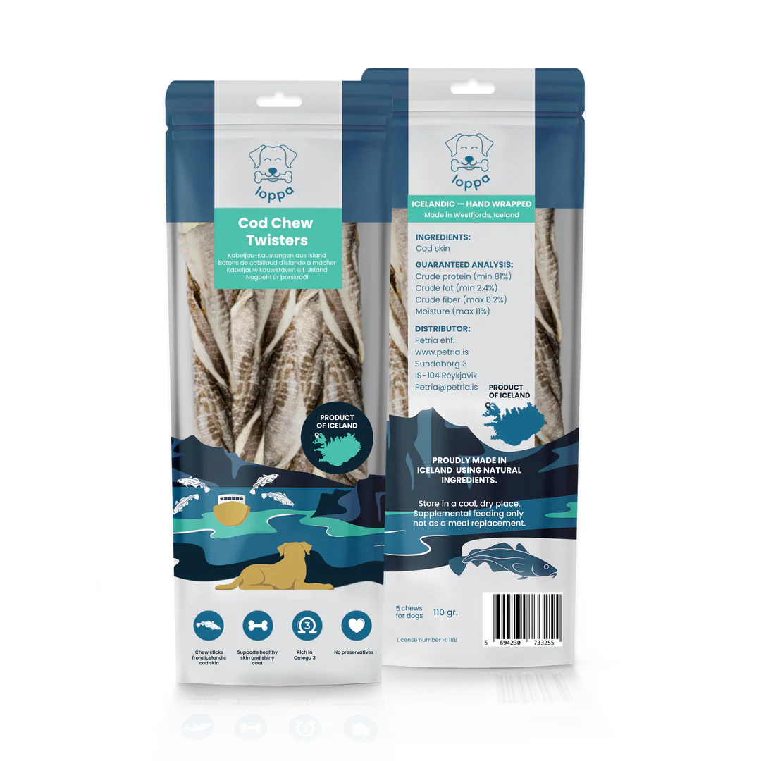 Loppa - Nagbein úr þorskroði og Lamba horn