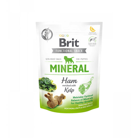 Brit Care Dog Funct. Snack Mineral Ham w/kelp Puppies