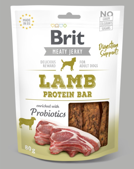 Brit Meat Jerky Protein Bar Lamb