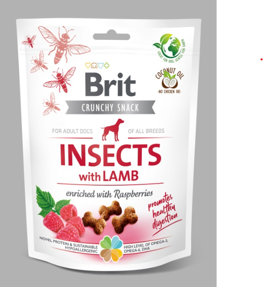 Brit Care Dog Crunchy Cracker Insects Lamb